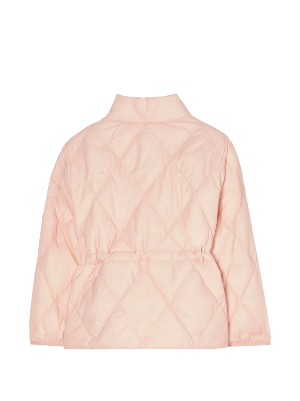 Burberry Kids Gewatteerd jack met geruite band Roze