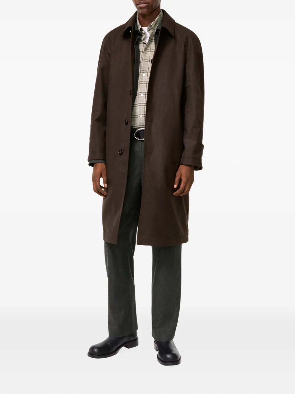 Burberry Parkbury lange omkeerbare gabardine jas Bruin