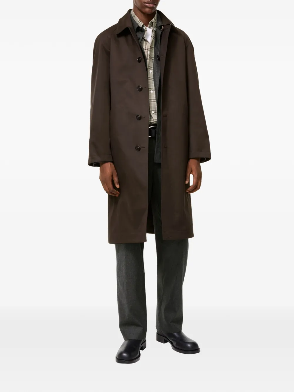 Burberry Parkbury lange omkeerbare gabardine jas Bruin