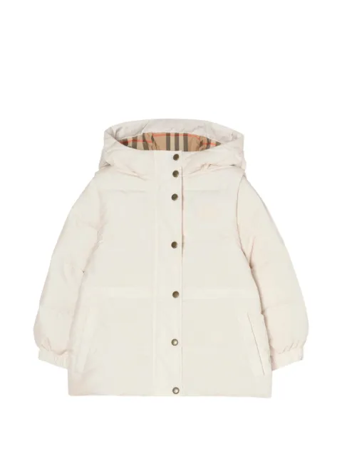 Burberry Kids 可拆卸衣袖填充夹克