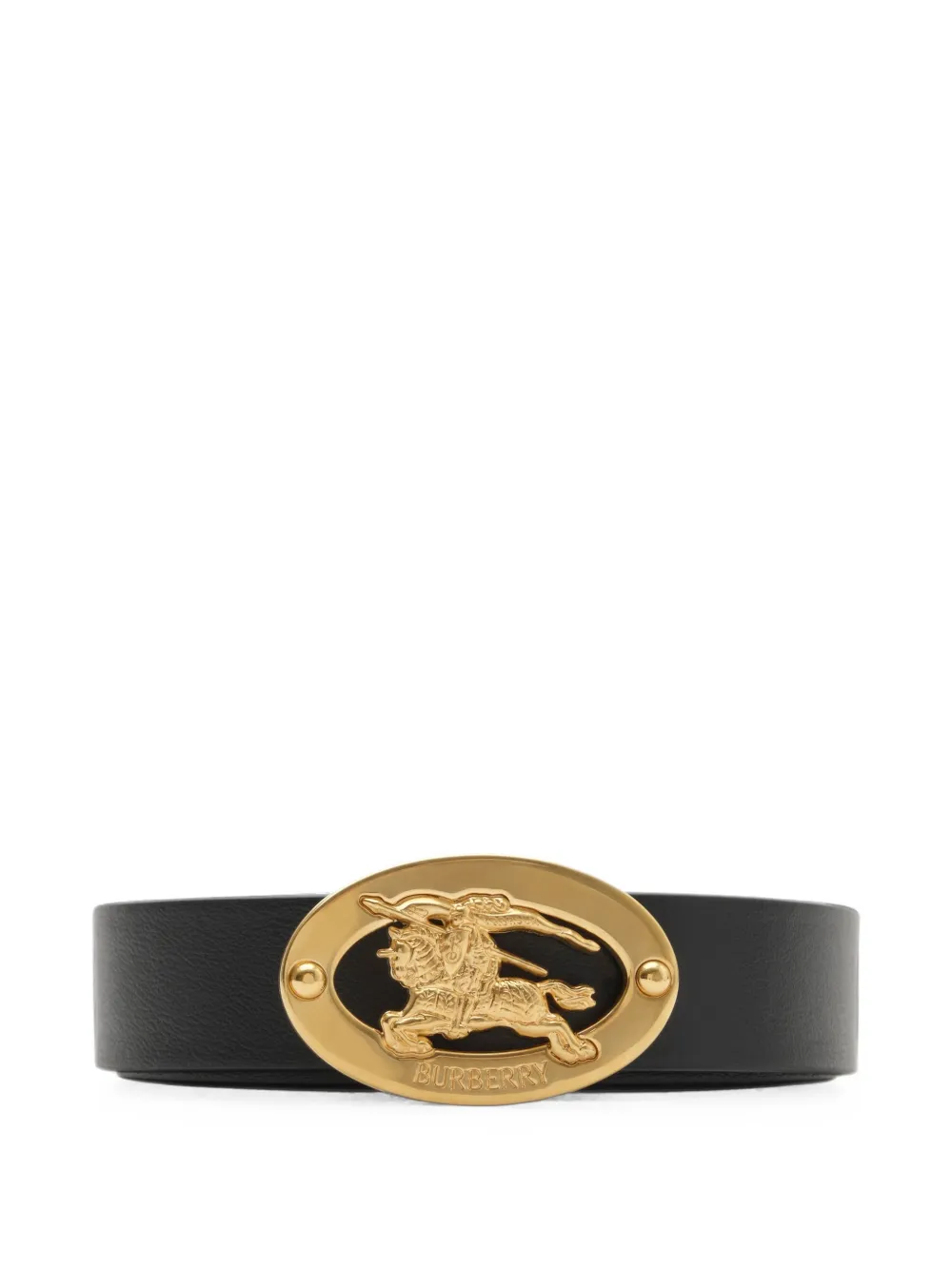 Burberry Omkeerbare Check ovalen riem Bruin