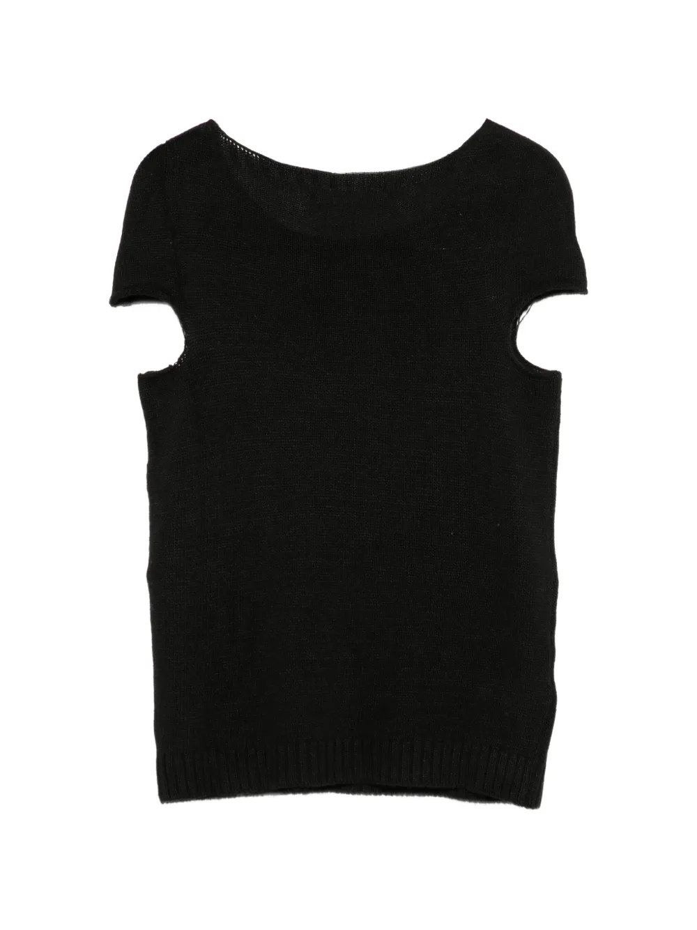 Gimaguas Sindi cut-out knitted top Zwart