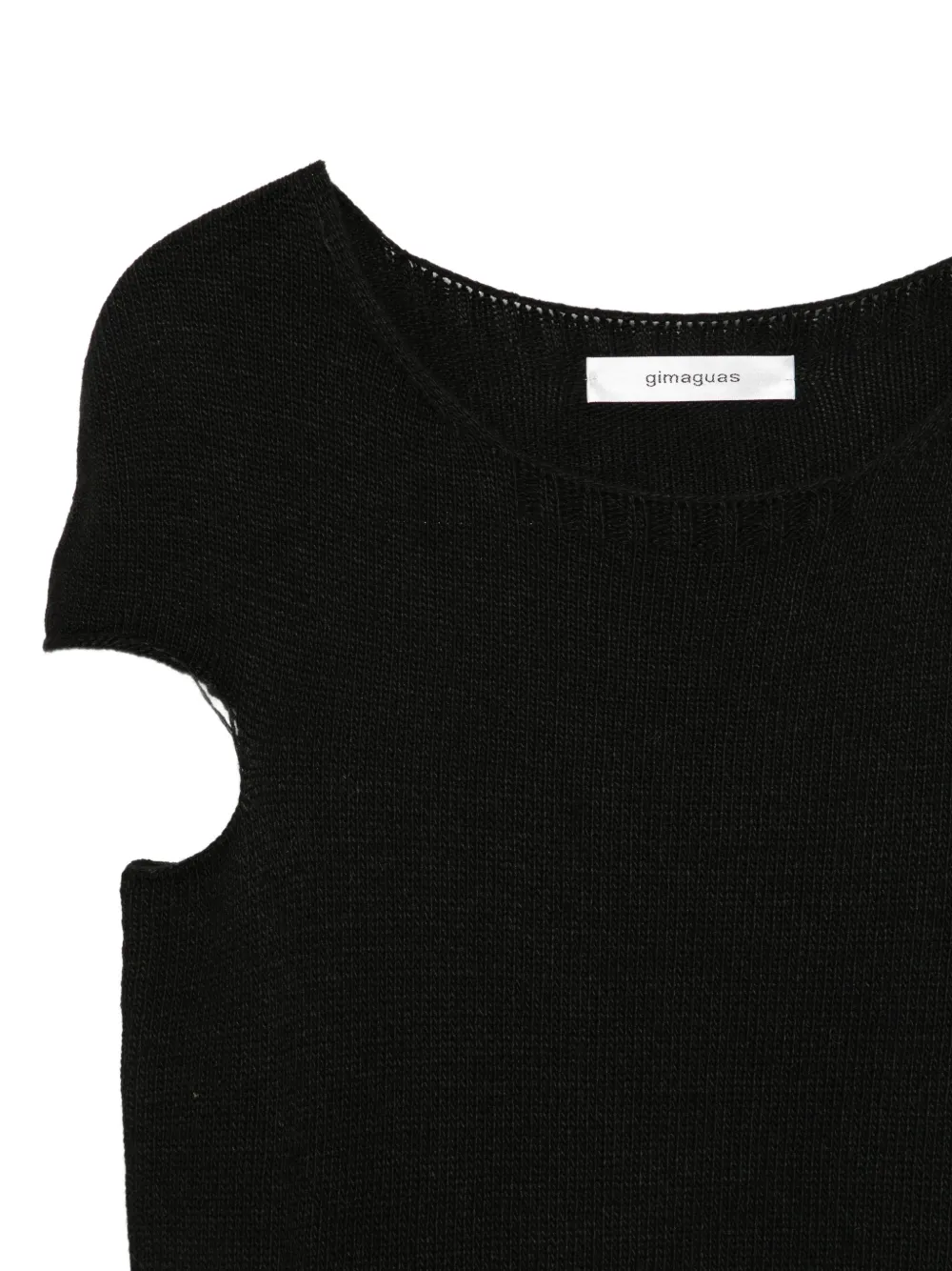 Gimaguas Sindi cut-out knitted top Zwart