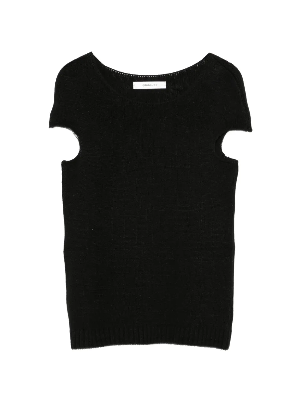 Gimaguas Sindi cut-out knitted top Zwart