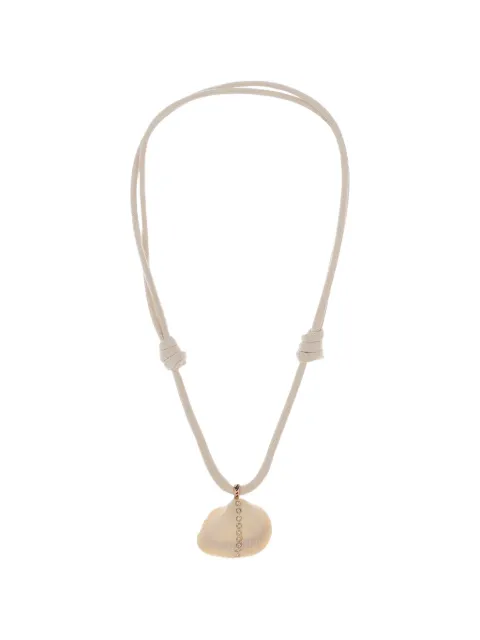 Dezso diamond and shell necklace