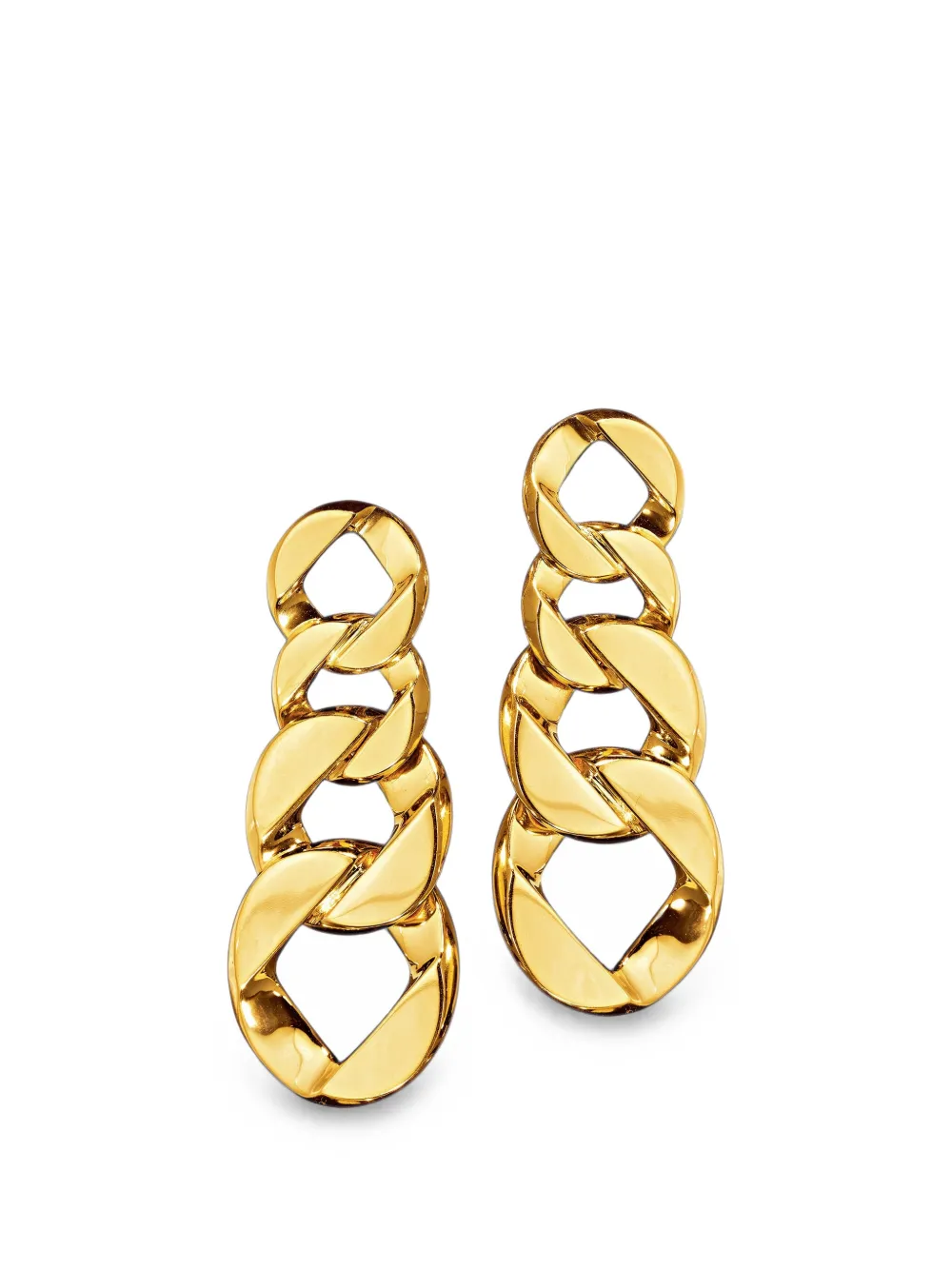 VERDURA curb-link pendant earrings - Oro