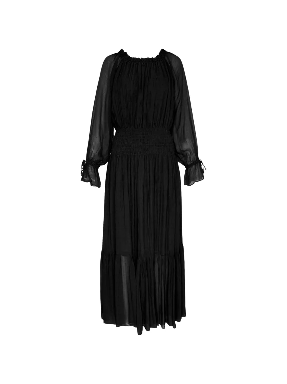 Club21 Collection crinkled smocked-waist dress