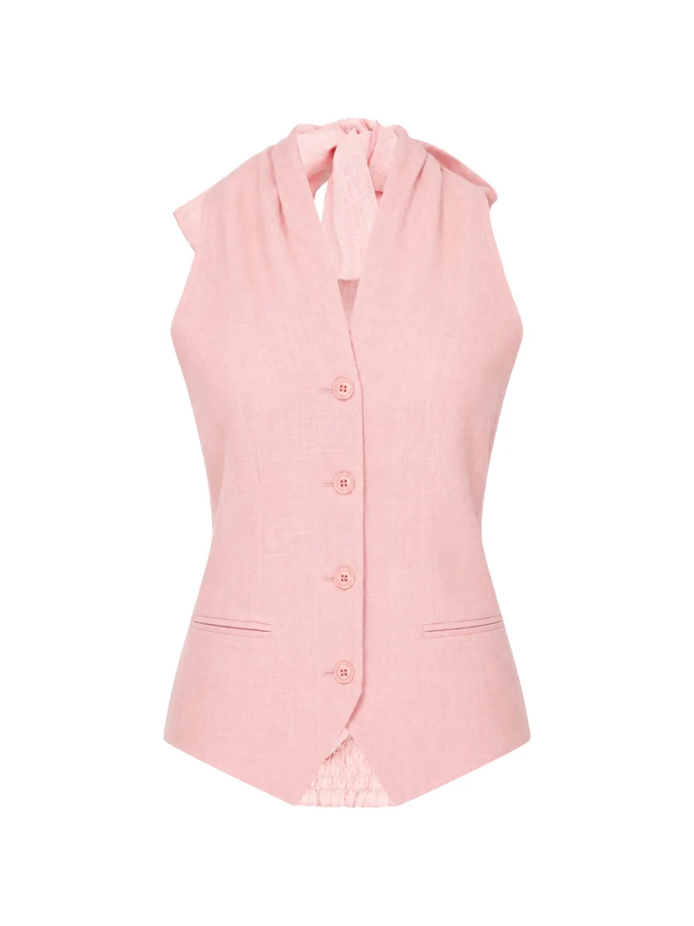 Club21 Collection Anais V-neck Vest In Pink