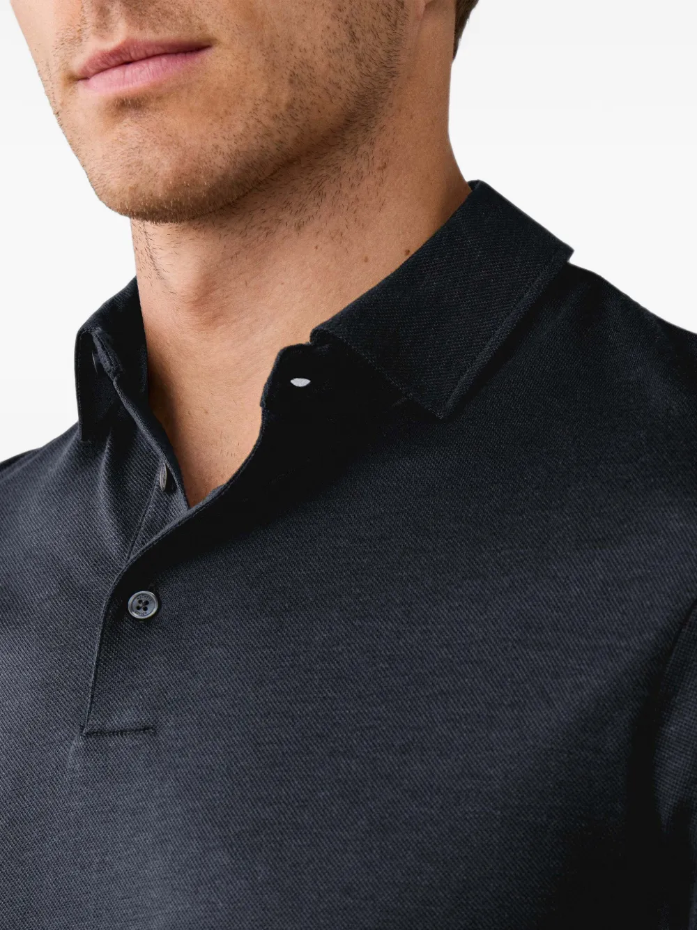 Hackett London Poloshirt met lange mouwen Blauw
