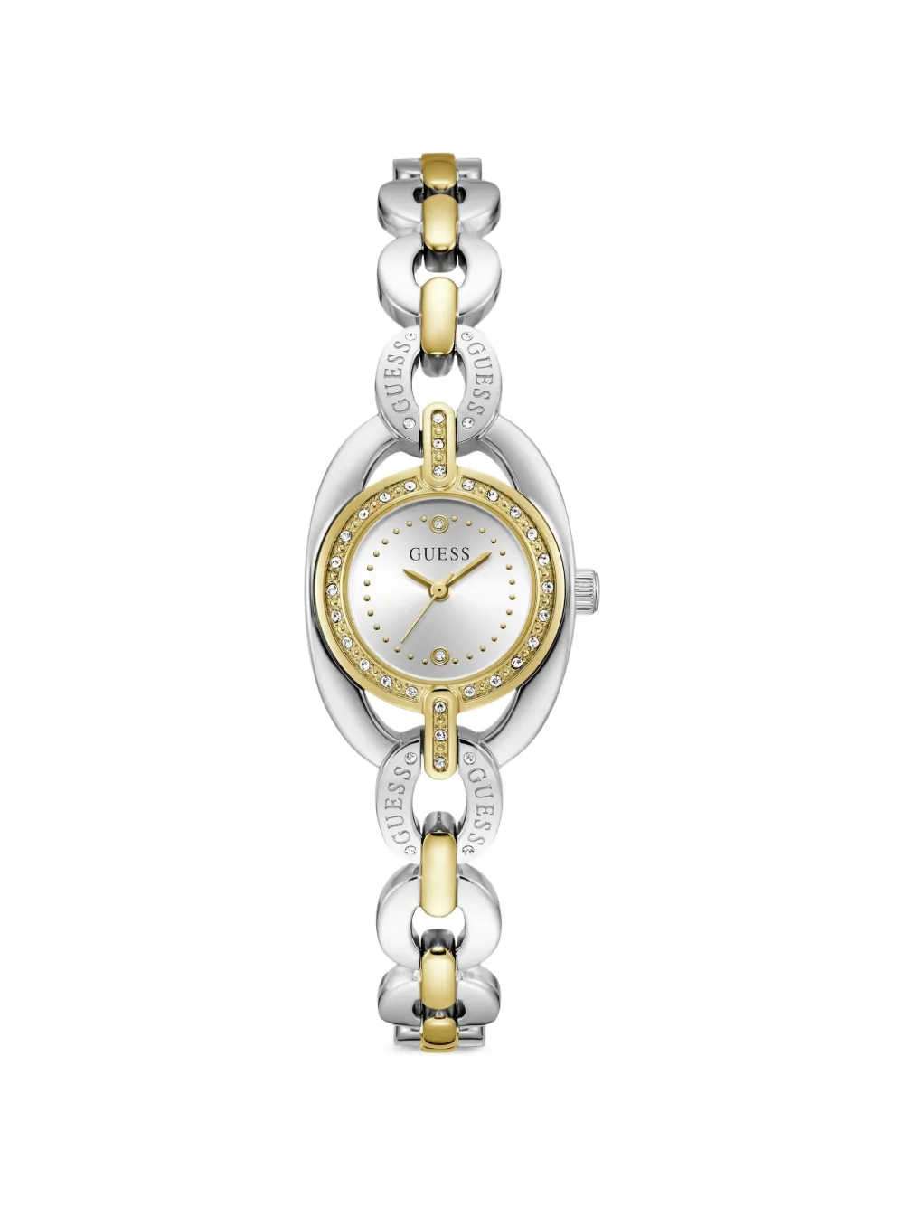 GUESS USA montre à logo imprimé 26 mm - Argent GUESS USA montre à logo imprimé 26 mm - Argent