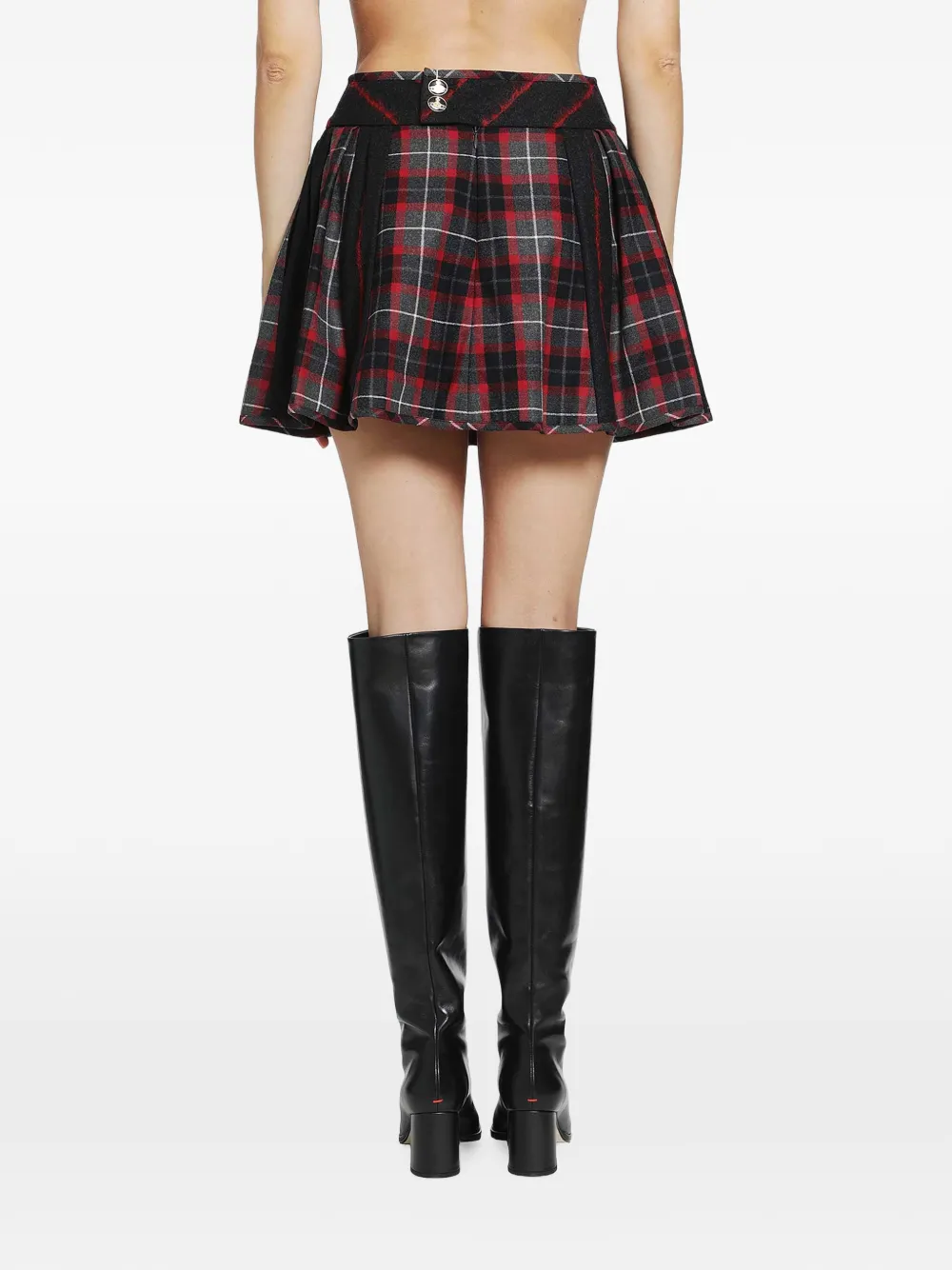 Vivienne Westwood Bell mini-rok met tartan-ruit Rood