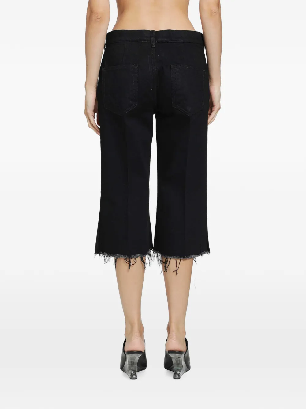 Rick Owens Bolan jeans met franje zoom Zwart