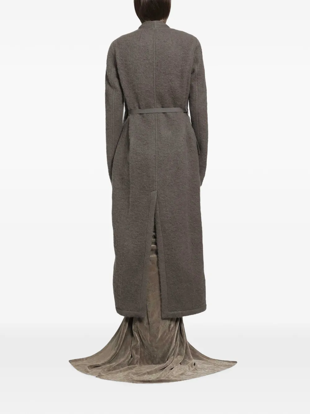 Rick Owens Tower Lab belted coat Grijs