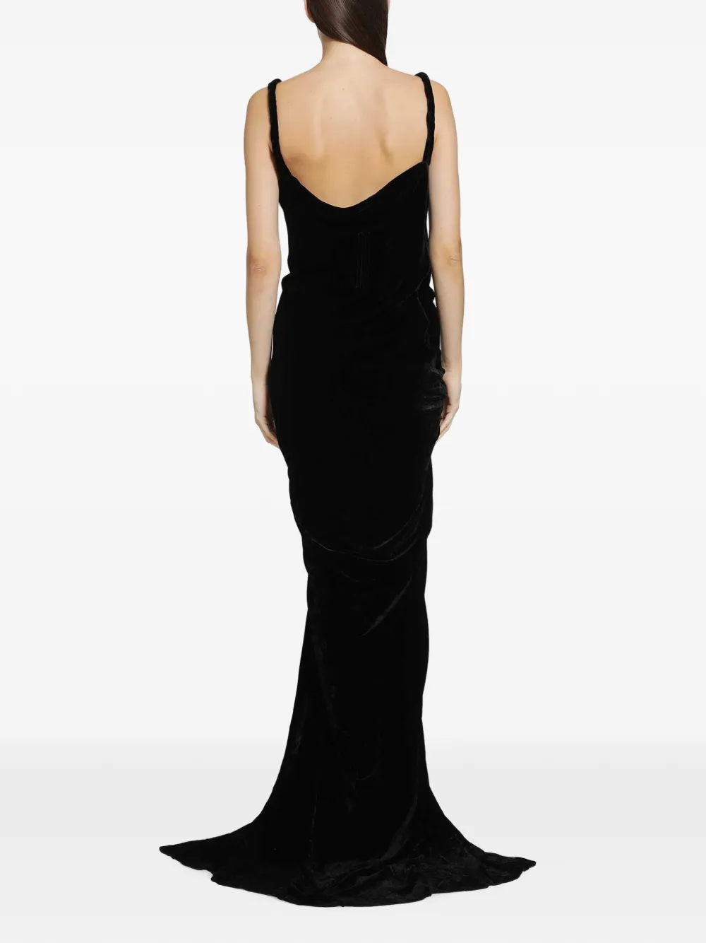 Rick Owens Strutter maxi-jurk Zwart
