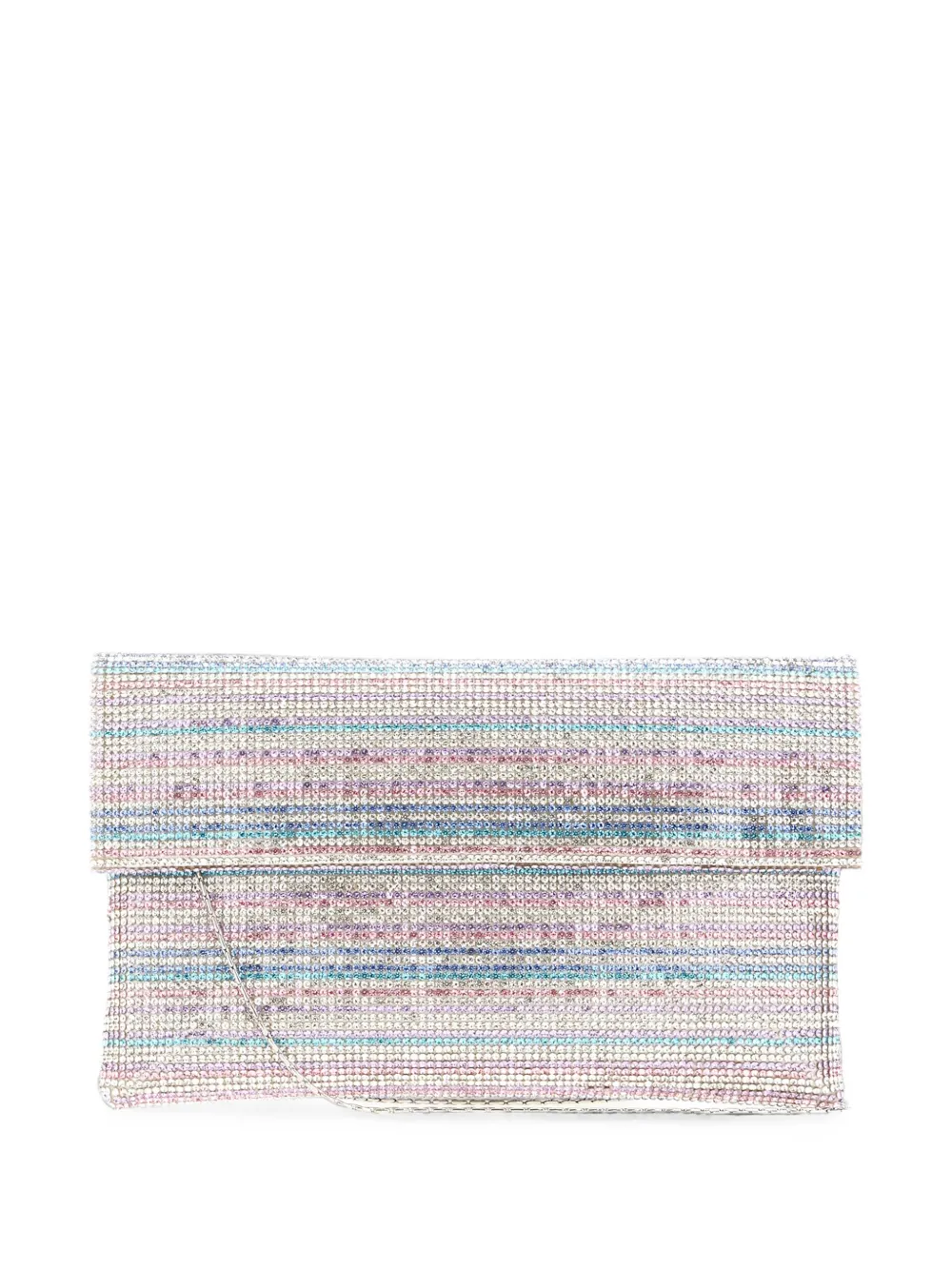 TWENTY FOURHAITCH Petra rhinestone-embellished clutch bag - Rosa