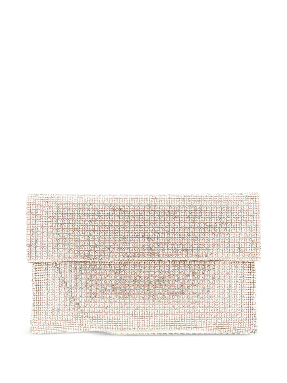 TWENTY FOURHAITCH Nyalis crystal-embellished clutch bag - Toni neutri