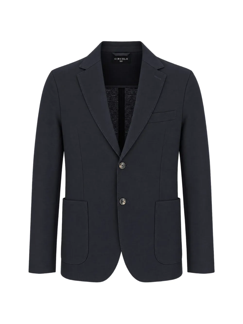 Circolo 1901 single-breasted notch-lapel jacket Blauw