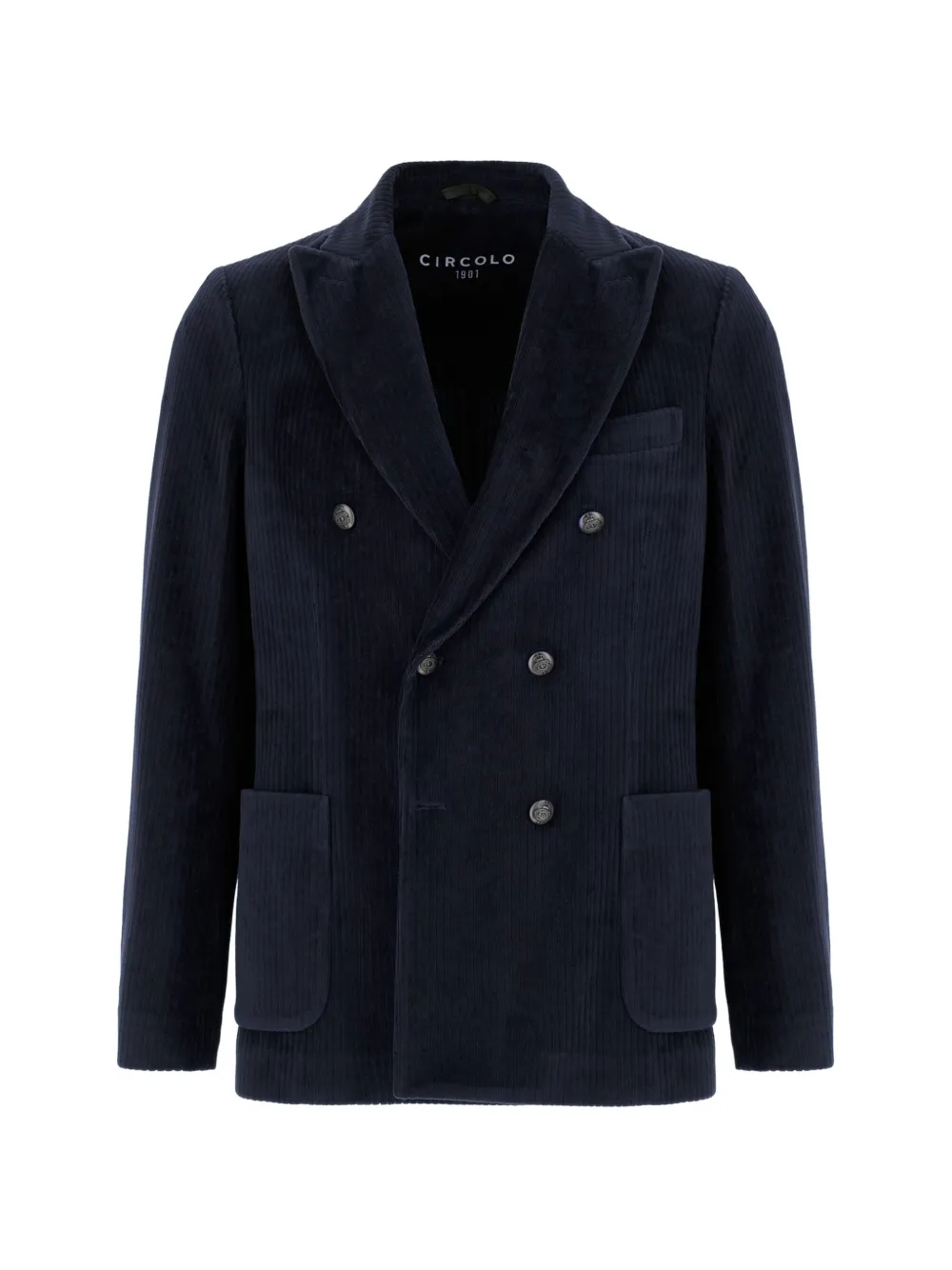 Circolo 1901 double-breasted corduroy jacket - Blu