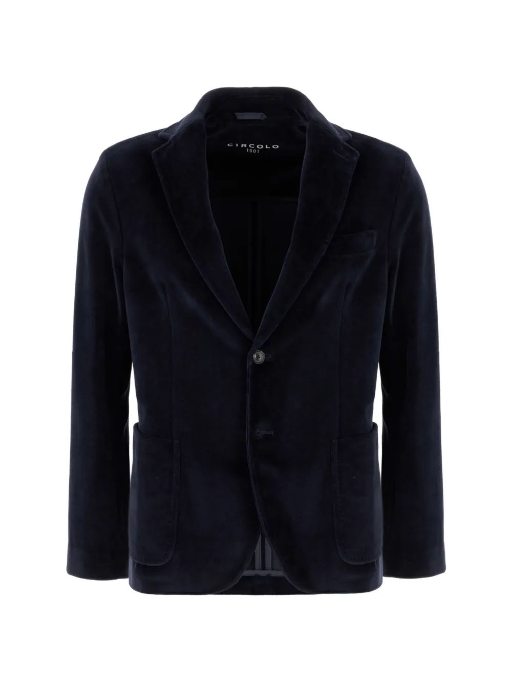 Circolo 1901 velvet single-breasted blazer - Blu