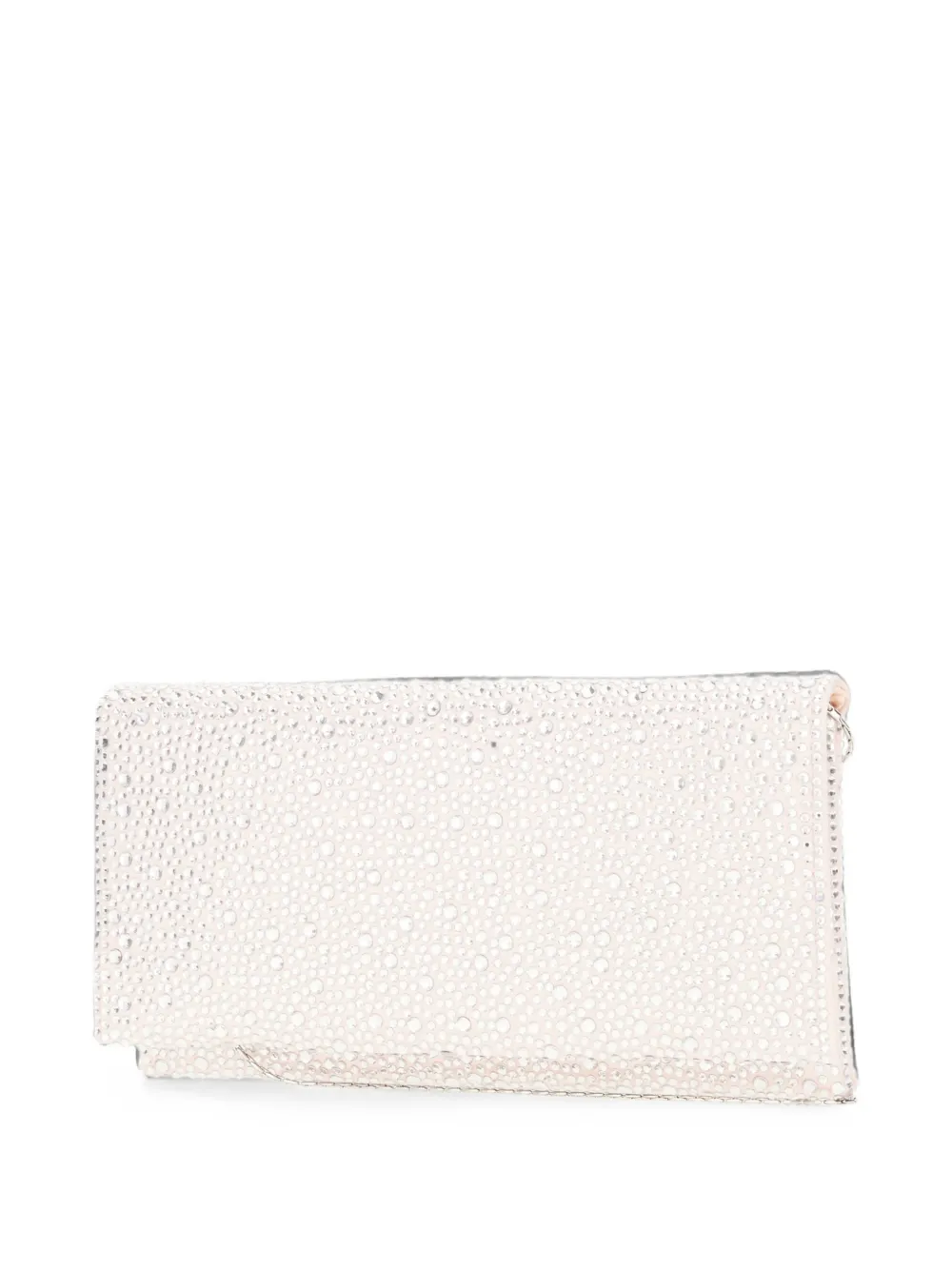 TWENTY FOURHAITCH Siria clutch verfraaid met kristallen Beige