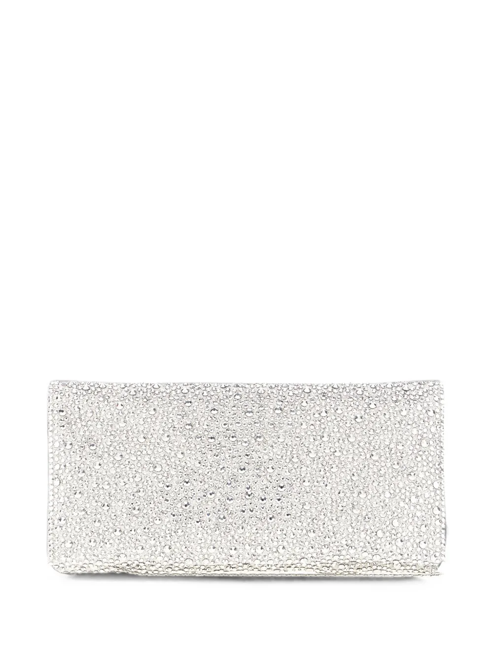 TWENTY FOURHAITCH Siria crystal-embellished clutch bag - Argento