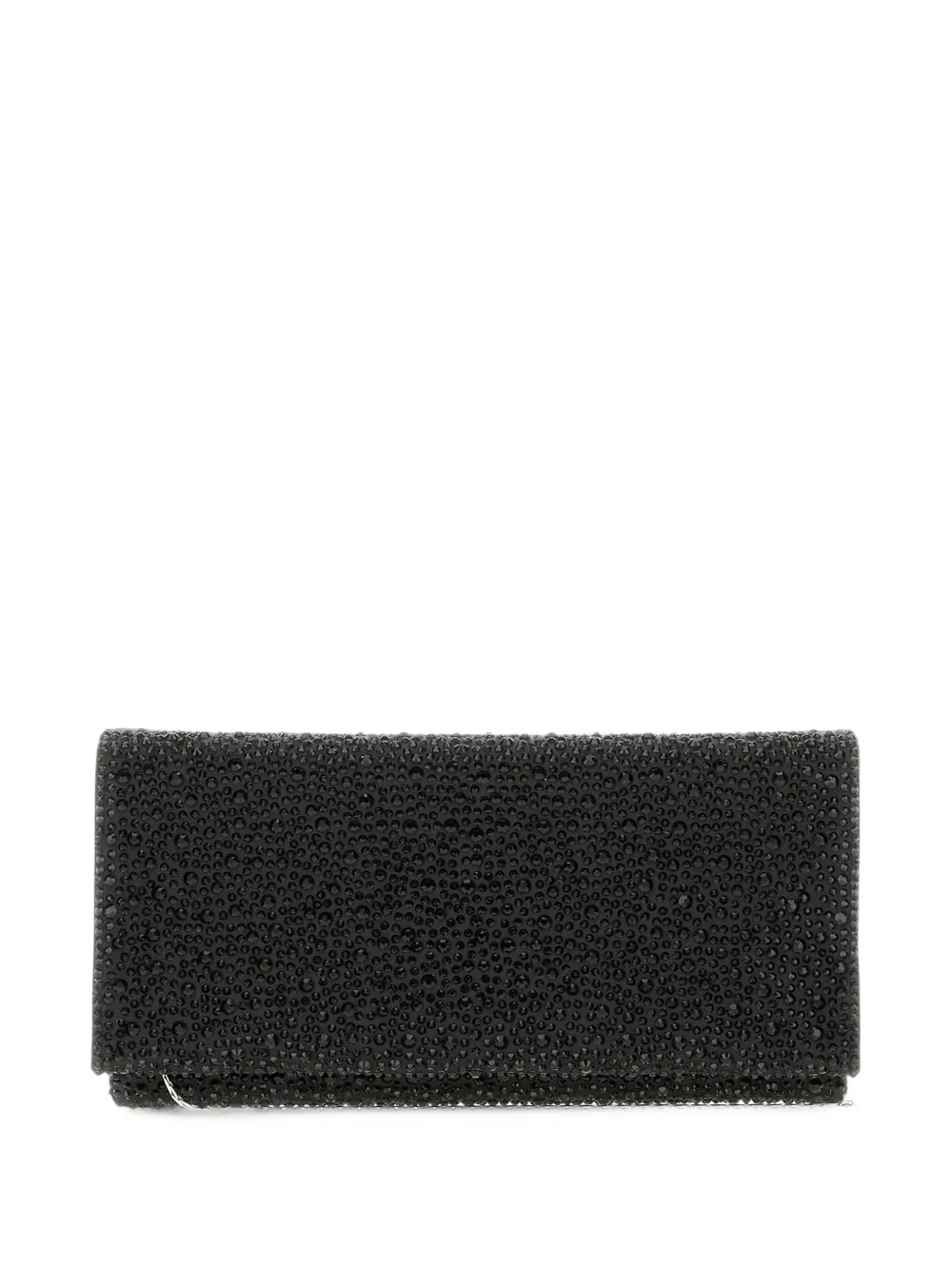 TWENTY FOURHAITCH Siria crystal-embellished clutch bag - Nero