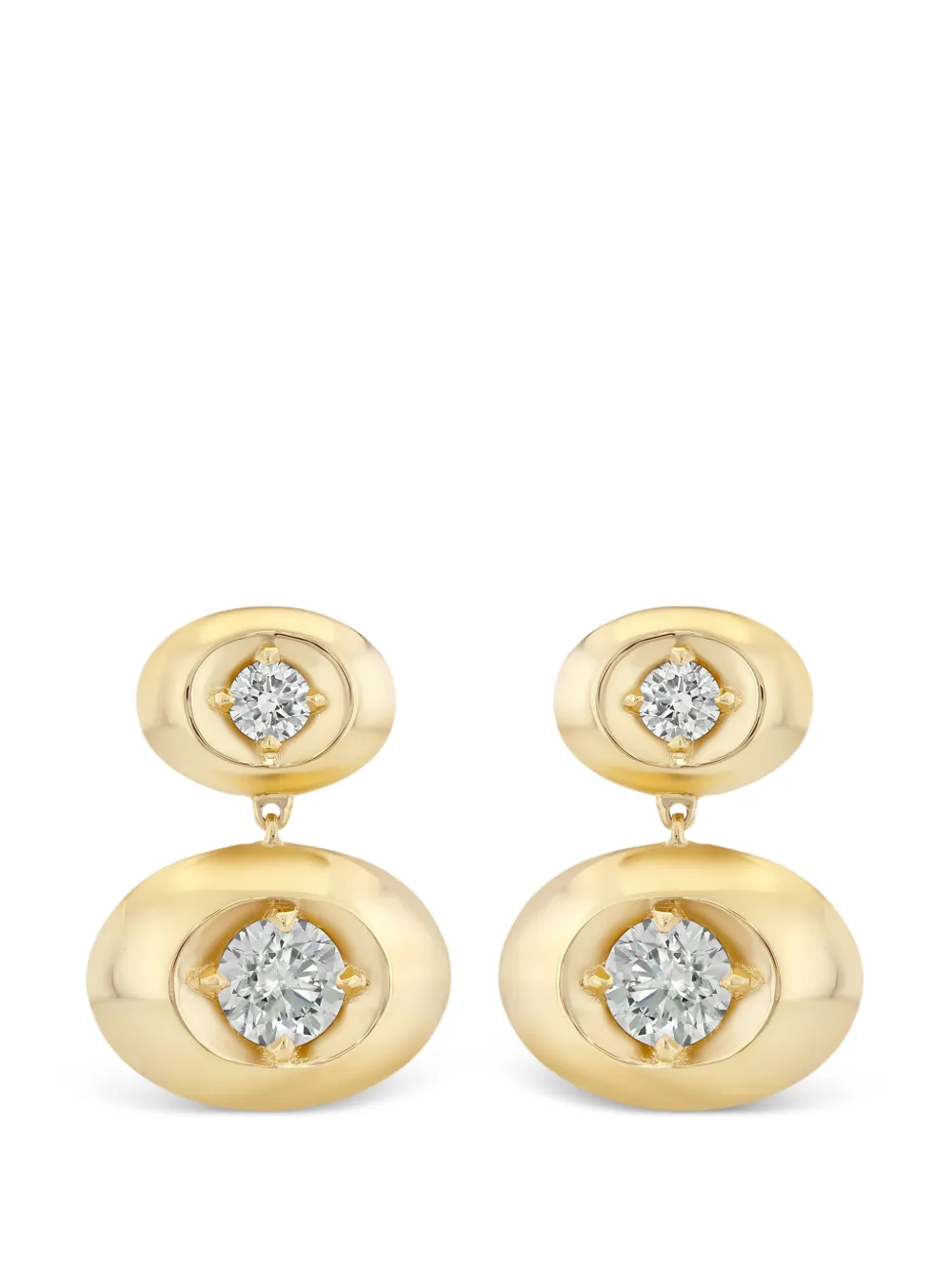 Lizzie Mandler Fine Jewelry Orecchini pendenti doppi con decorazione - Oro