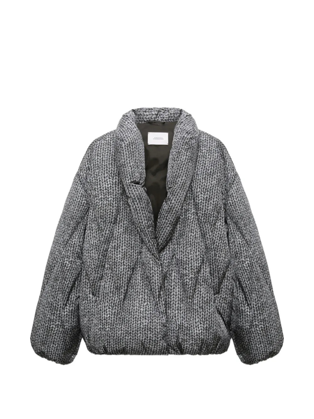 Dorothee Schumacher Gewatteerd jack met gebreide print Grijs