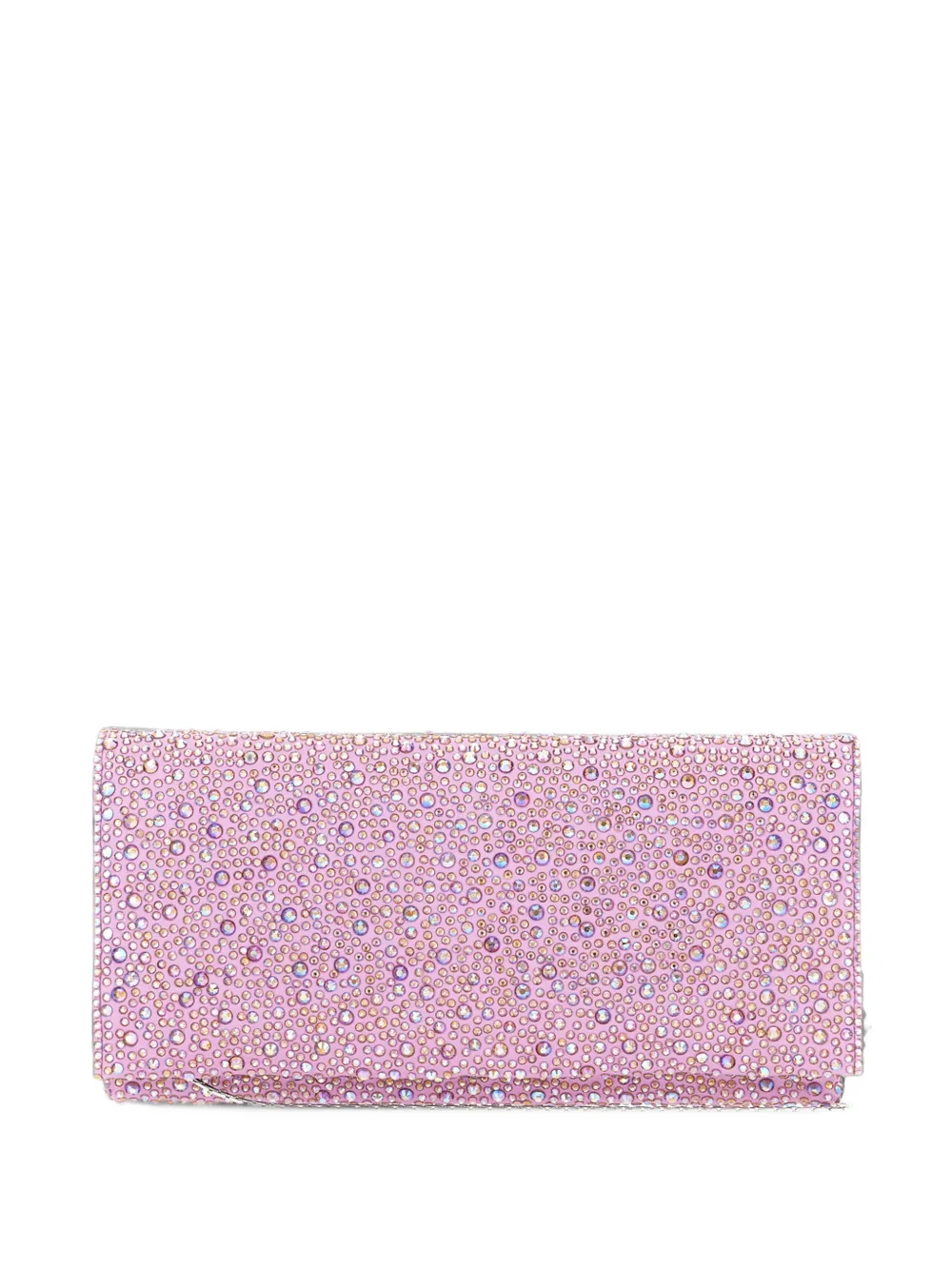 TWENTY FOURHAITCH Siria rhinestone-embellished clutch bag - Rosa