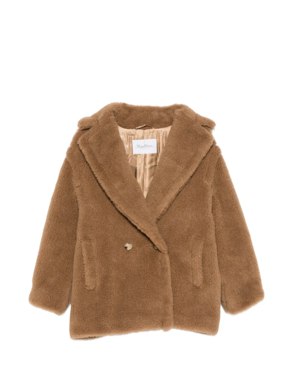 Max Mara short Teddy Bear Icon coat - camel - Brown