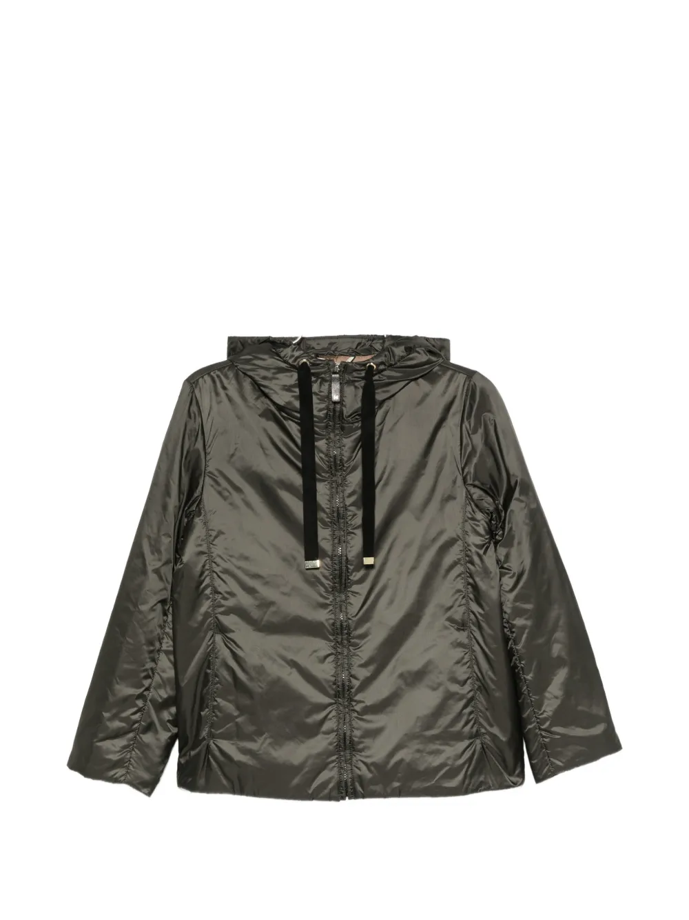 Max Mara padded water-repellent hooded jacket - kaki - Green