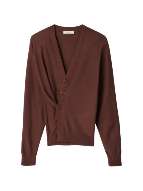 LEMAIRE relaxed Twisted cardigan in merino blend