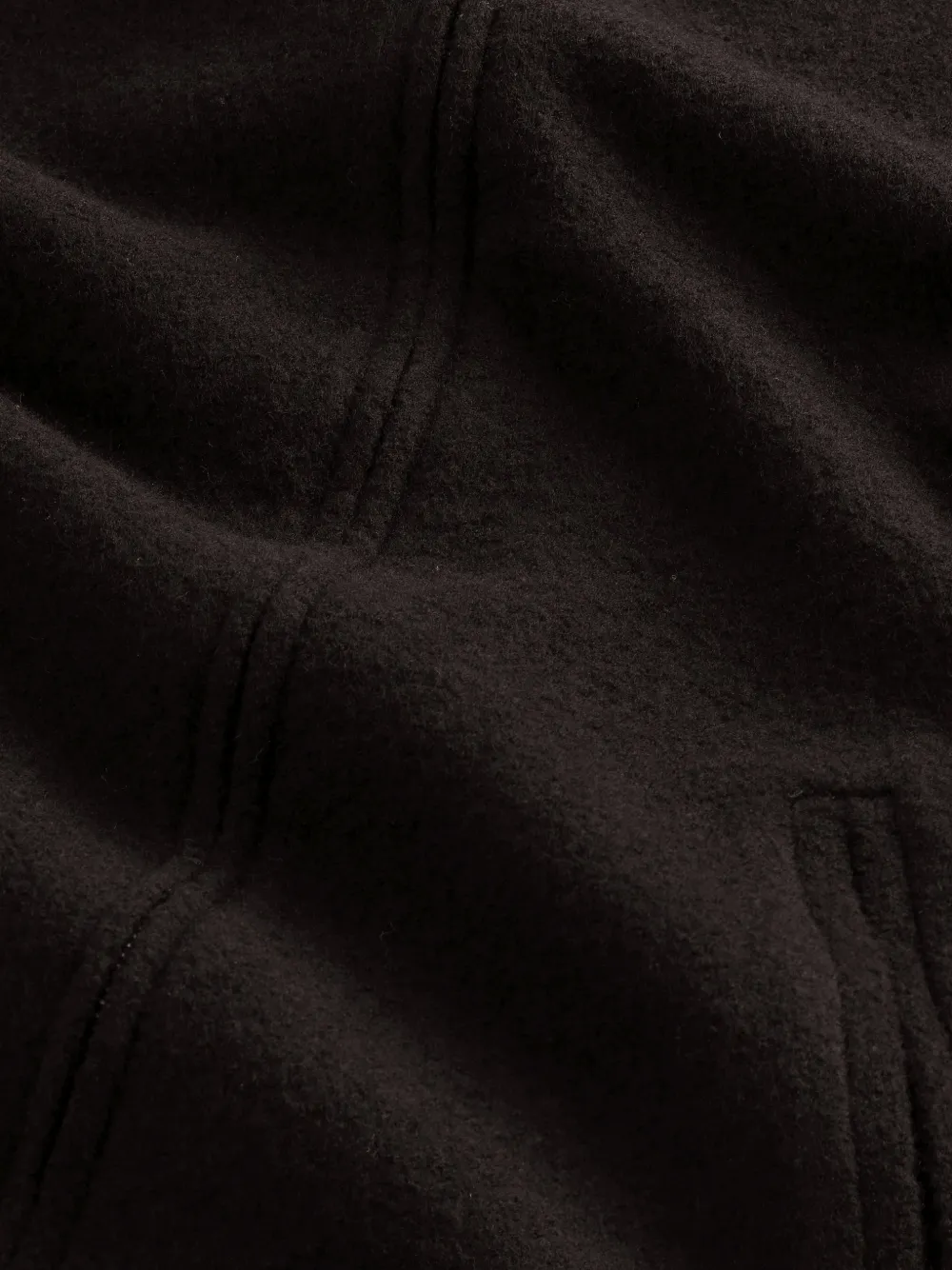 NN07 boiled merino zip-up sweater Bruin