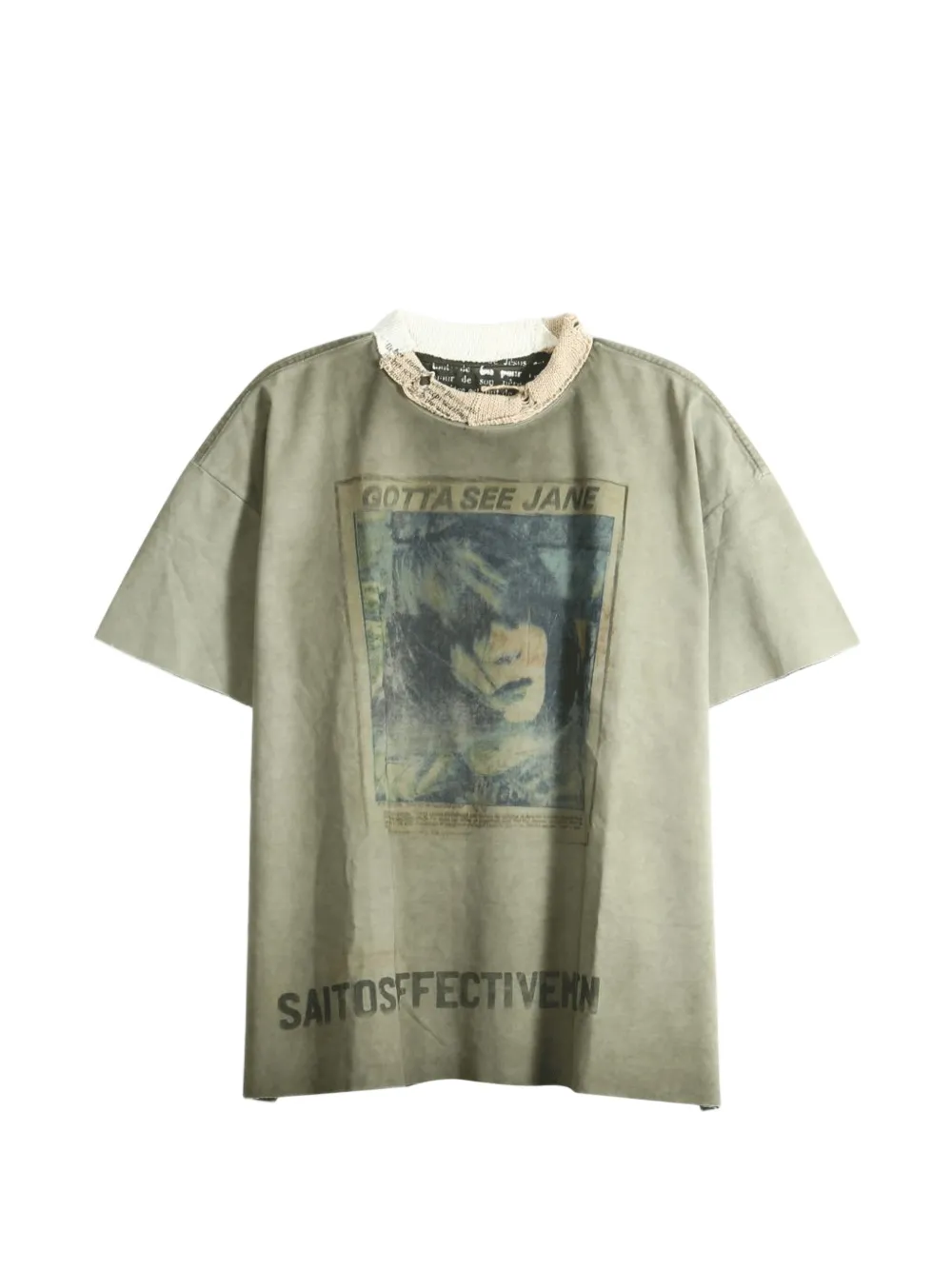 SAITOS See Jane distressed T-shirt