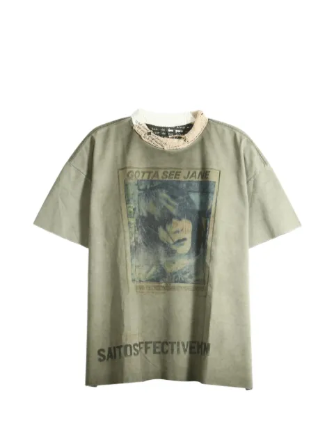 SAITOS See Jane distressed T-shirt