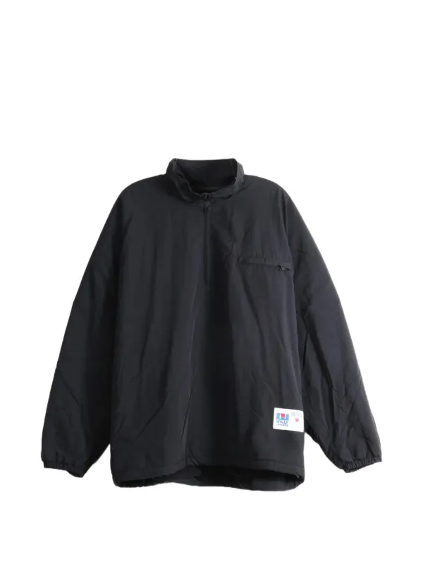 Willy Chavarria Willy Quarter-zip Logo-patch Jacket in Black
