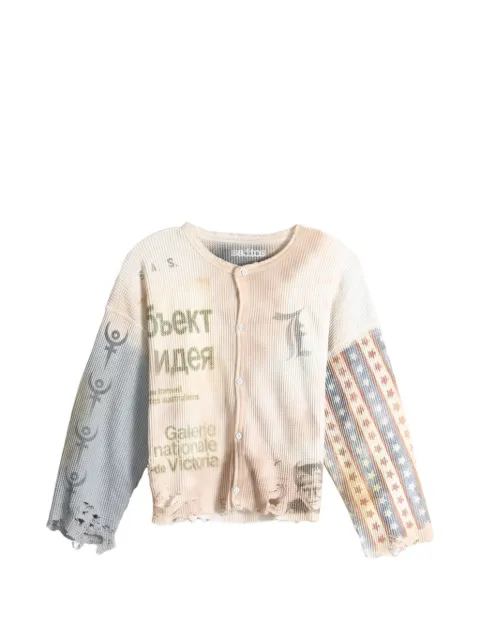 SAITOS distressed graphic-print sweatshirt