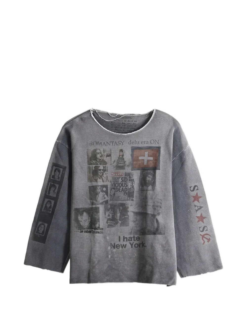 SAITOS S.A.S waffle-knit long-sleeve T-shirt