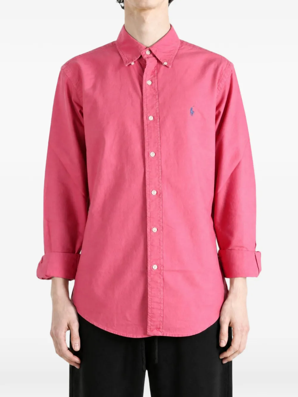 Polo Ralph Lauren Overhemd met geborduurd logo Roze