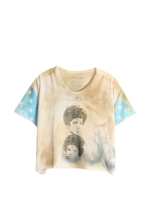SAITOS Michael Jackson star-pattern T-shirt