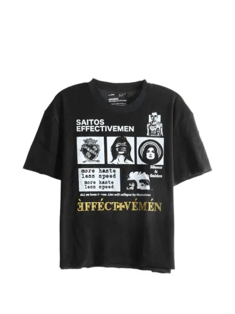SAITOS graphic-print cotton T-shirt