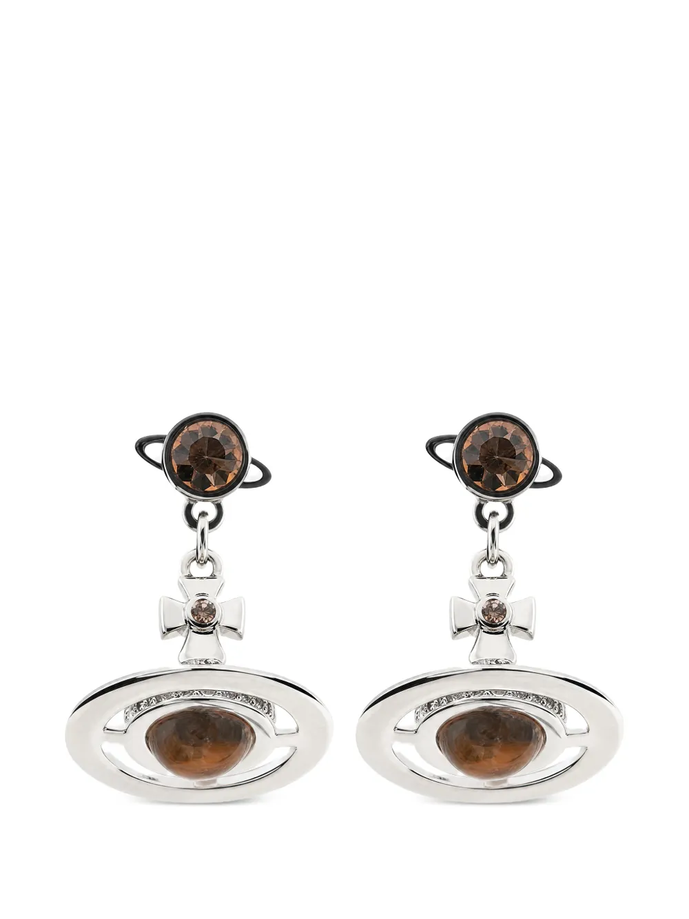 Vivienne Westwood Petite Orb drop earrings - Argento