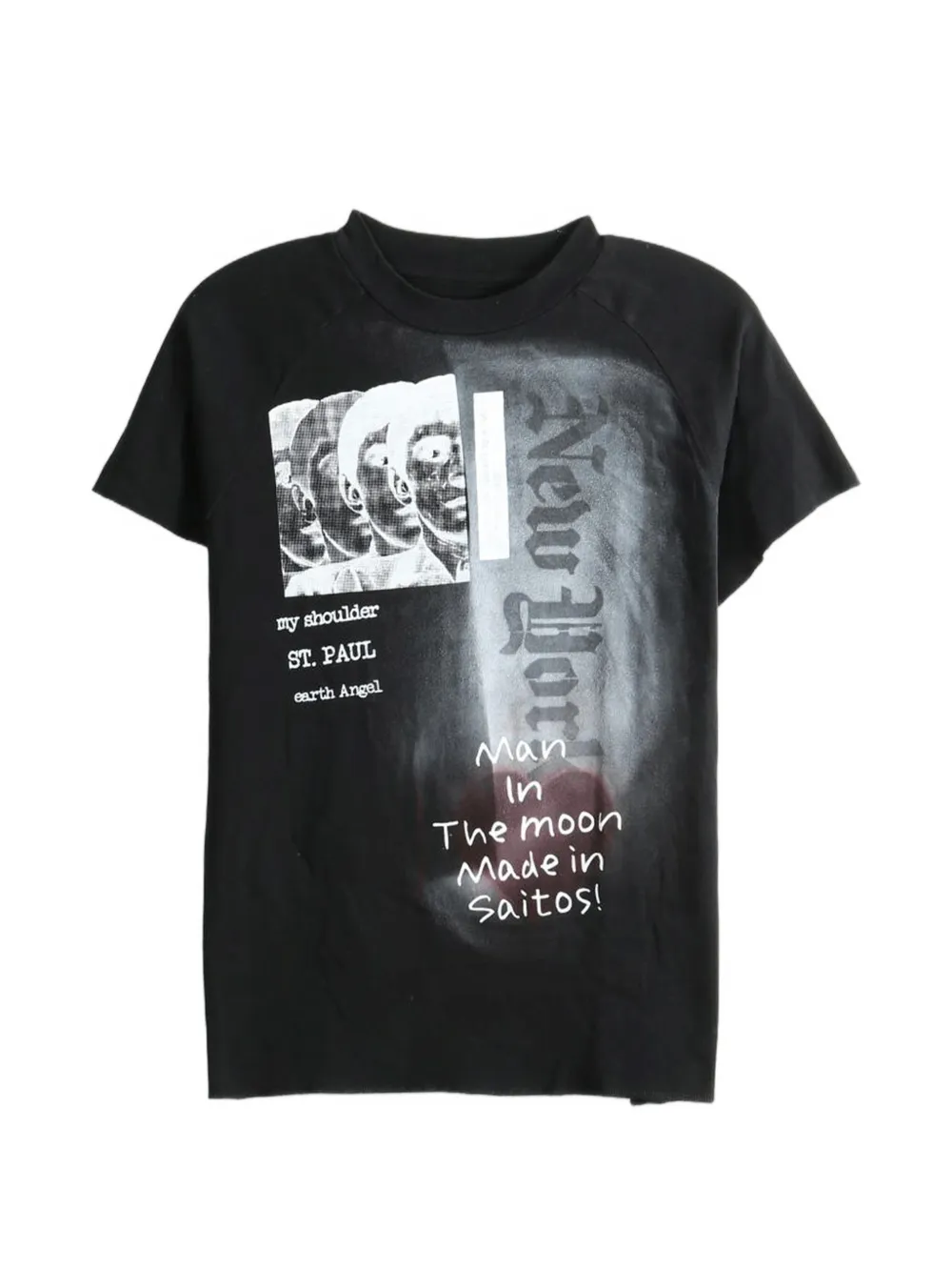 SAITOS graphic-print raglan-sleeve T-shirt