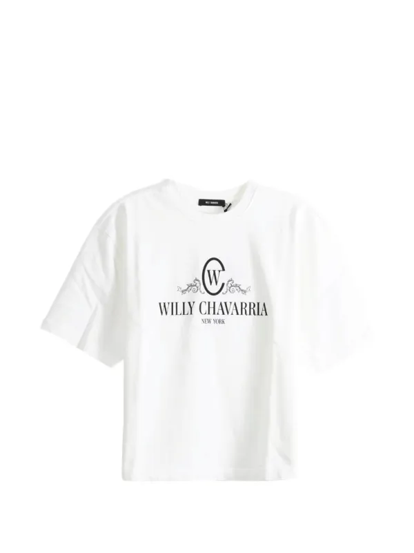 Willy Chavarria Chavantino Brava Logo-print T-shirt in White