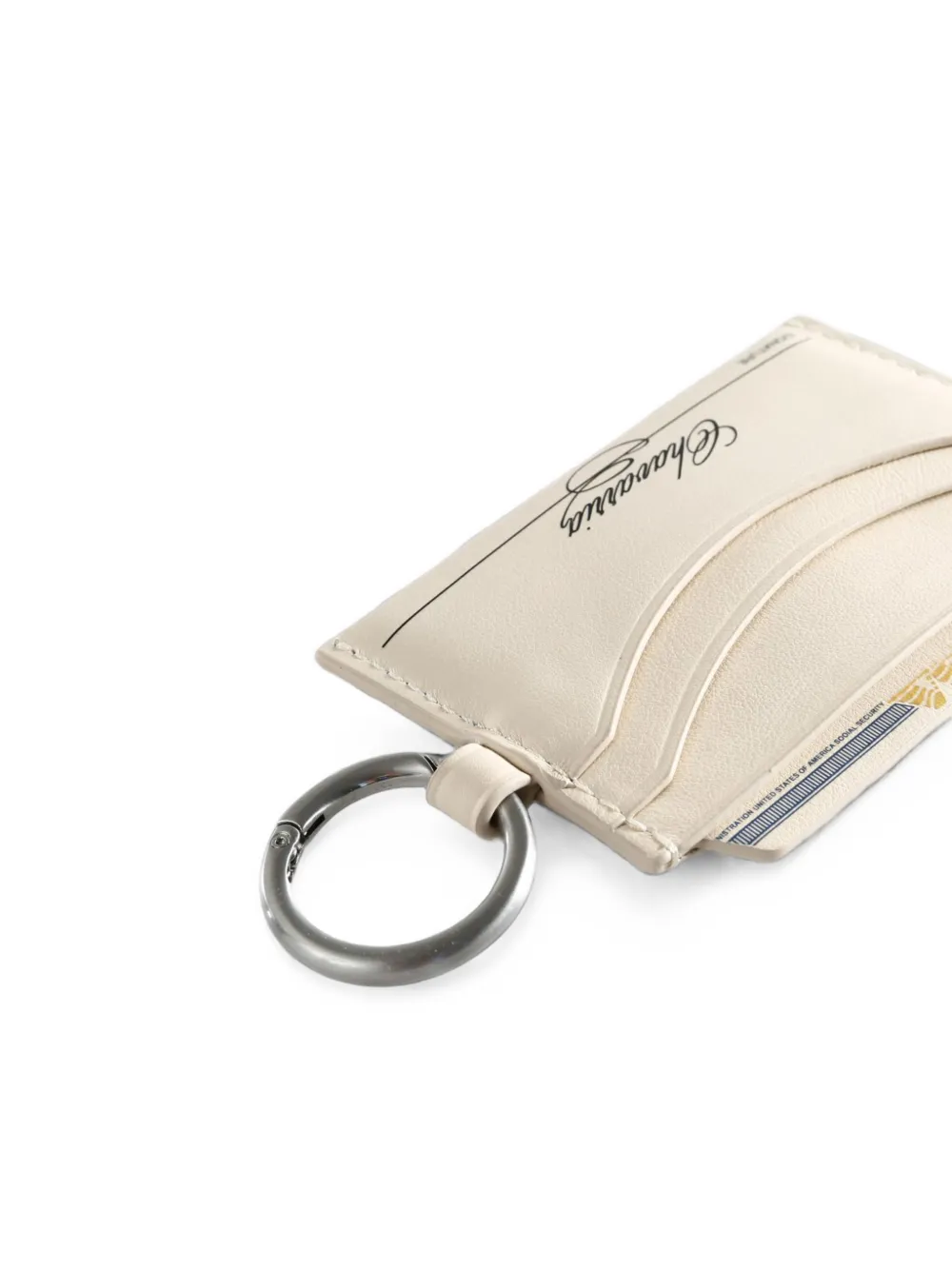Willy Chavarria Pasjeshouder met grafische print Beige