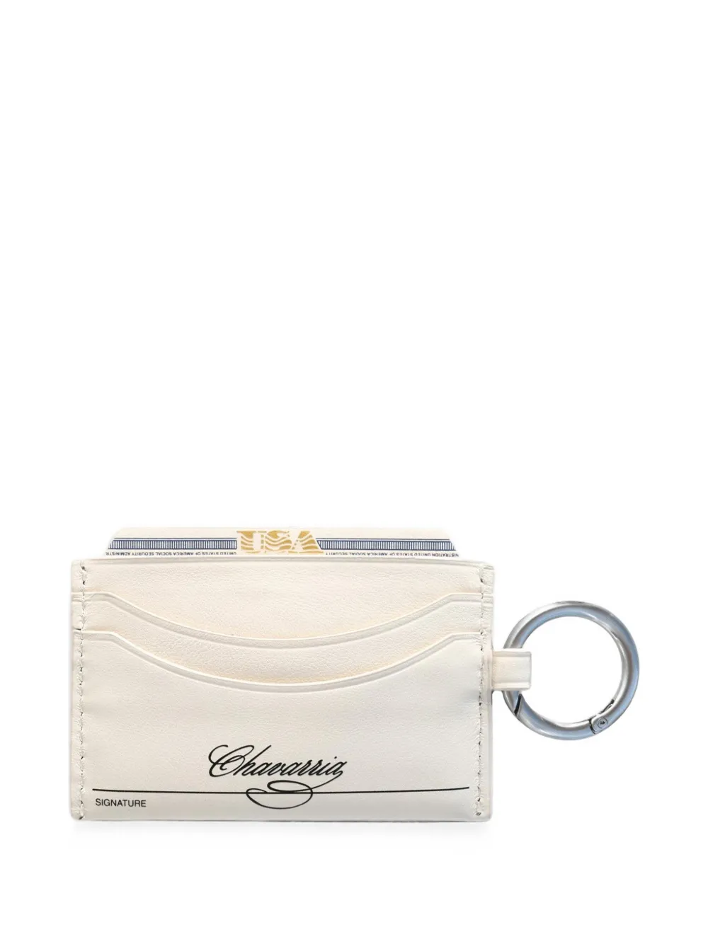 Willy Chavarria Pasjeshouder met grafische print Beige