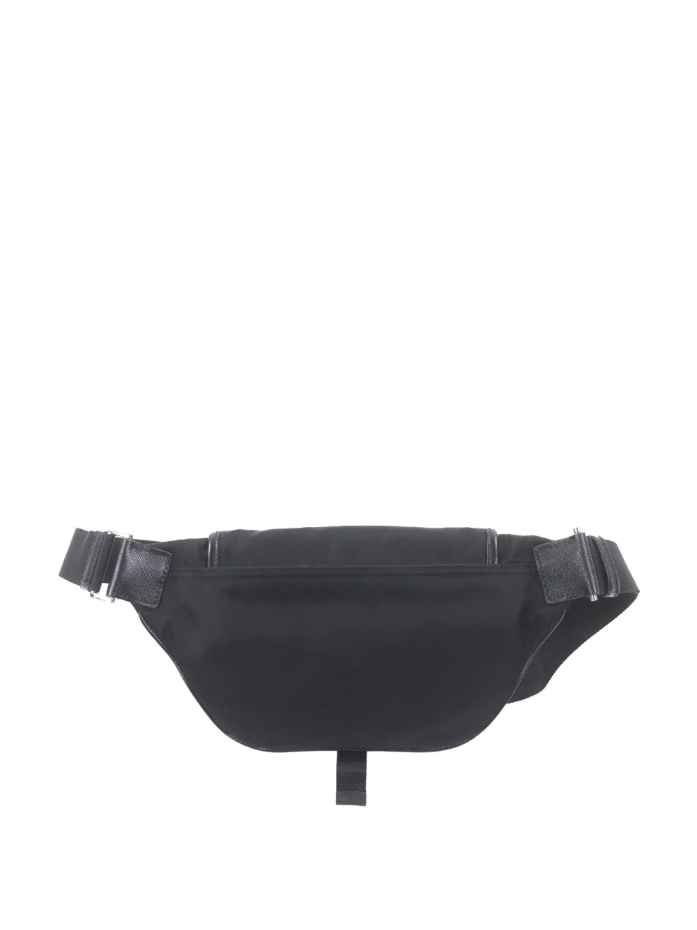 Prada Pre-Owned 2013-2026 Saffiano Tessuto heuptas met afwerking Zwart