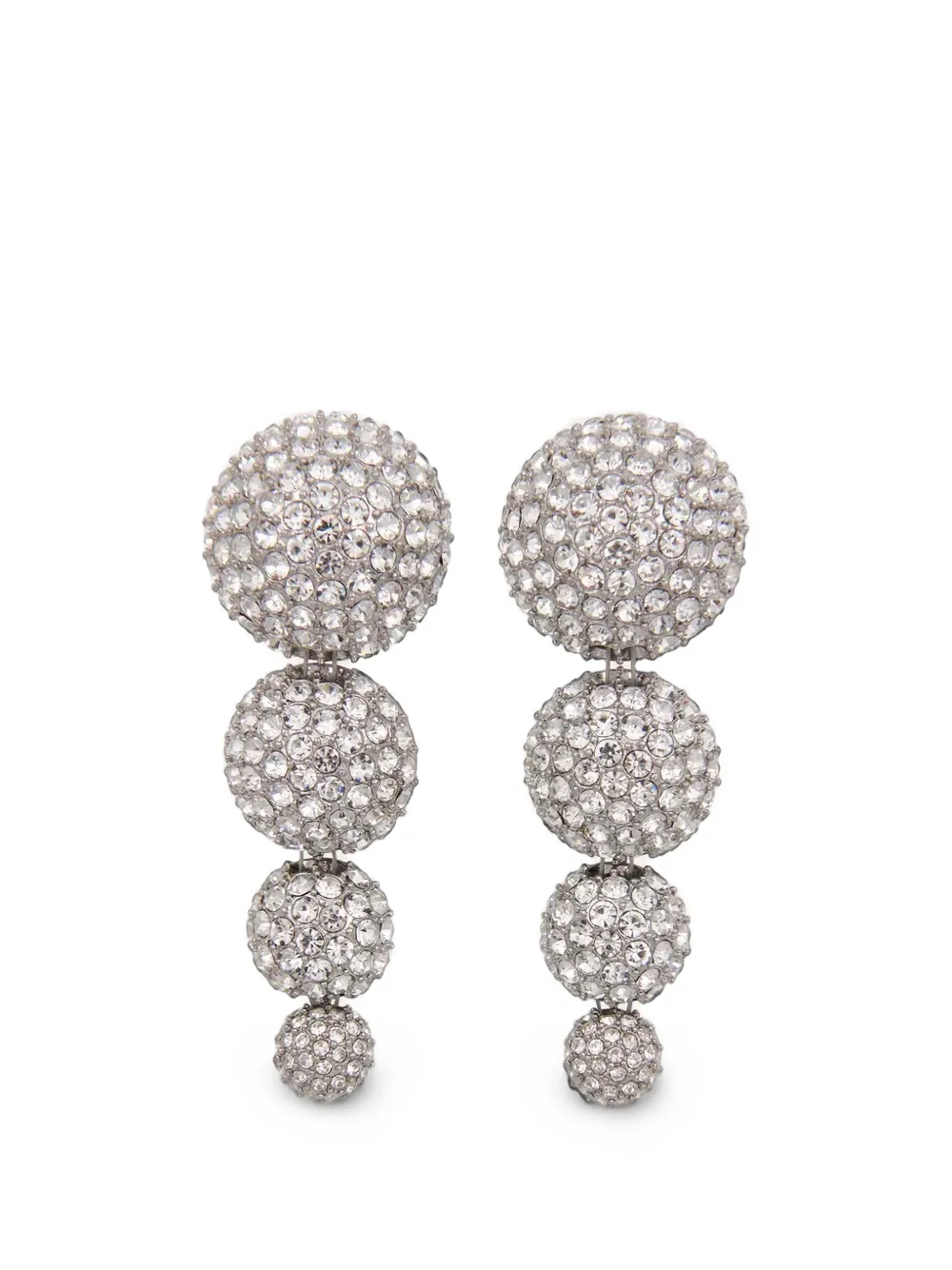Essentiel Antwerp Kallas crystal-embellished drop earrings - Silber
