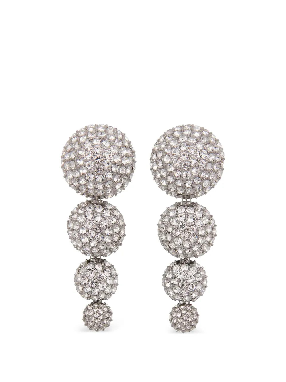Essentiel Antwerp Kallas crystal-embellished drop earrings - Argento