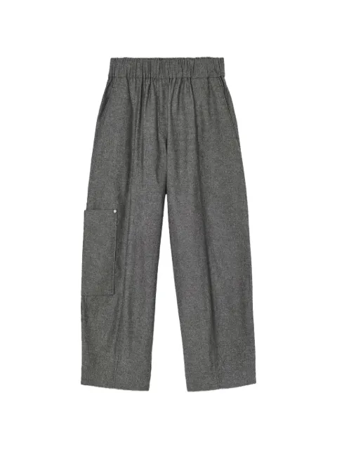 PSOPHIA elasticated cropped trousers